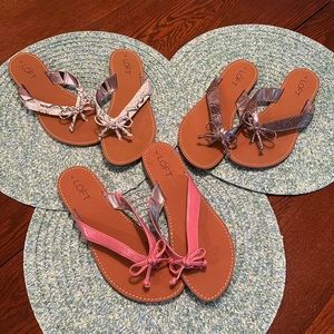 3 Pairs of Ann Taylor sandals-size 7